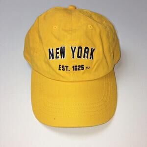 New York City Est. 1625 Backball Cap Yellow Adjustable